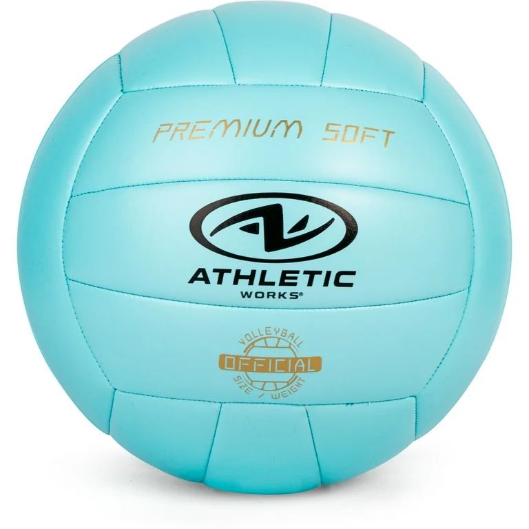 Athletic Works Size 5 Premium Soft Volleyball, Blue | Walmart (US)