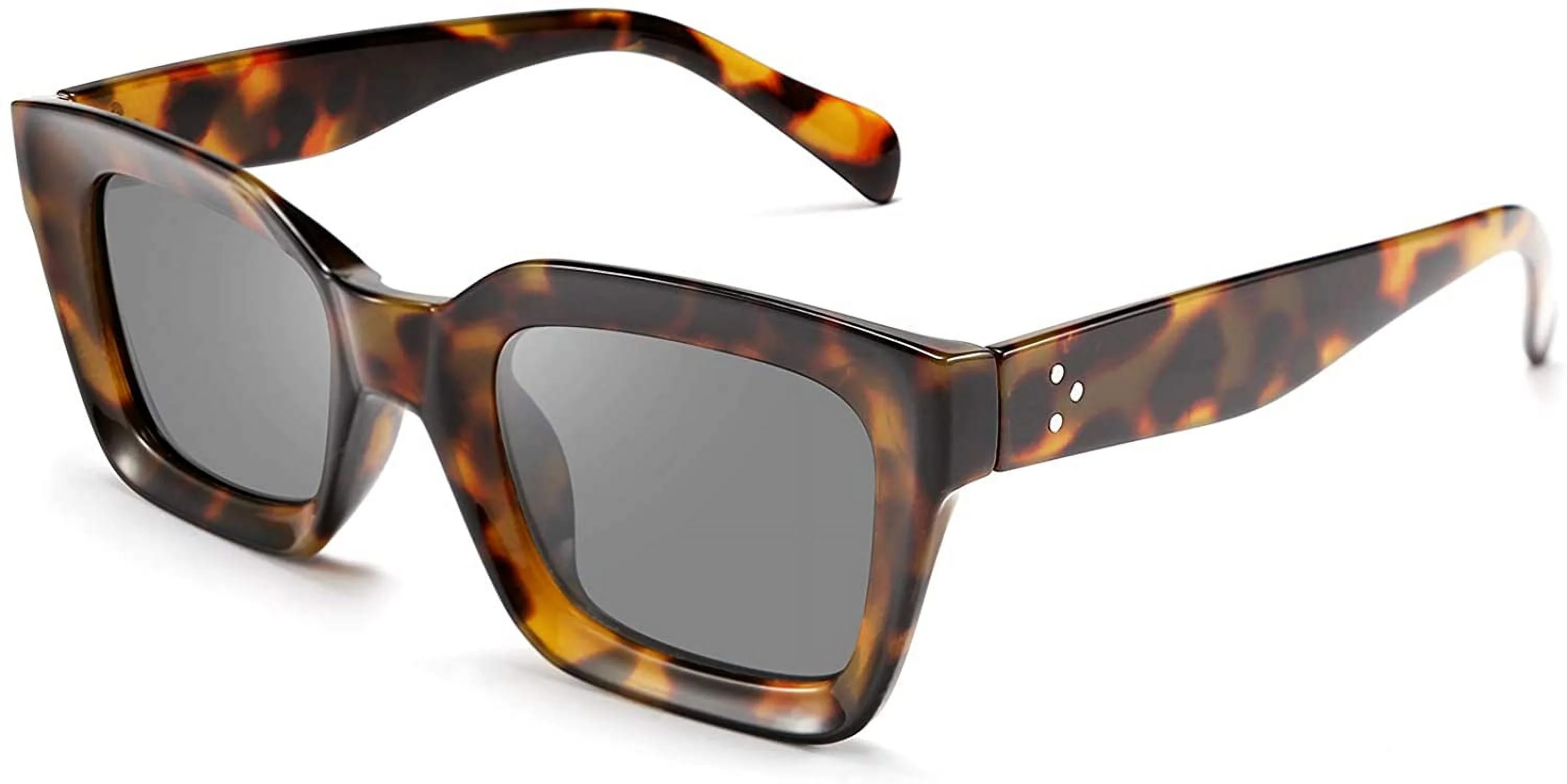 FEISEDY Classic Women Sunglasses Fashion Thick Square Frame UV400 B2471 | Walmart (US)