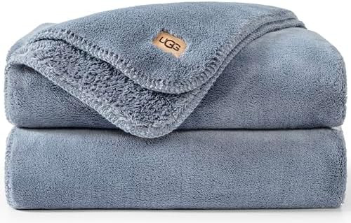 UGG Whitecap Plush Throw Blanket Fleece Lightweight Soft Cozy Throw for Couch or Bed Luxury Home ... | Amazon (US)
