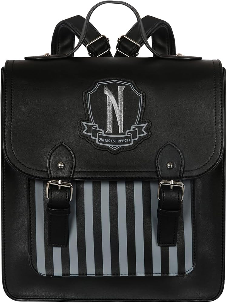 Gothic Backpack Black Faux Leather | Amazon (US)