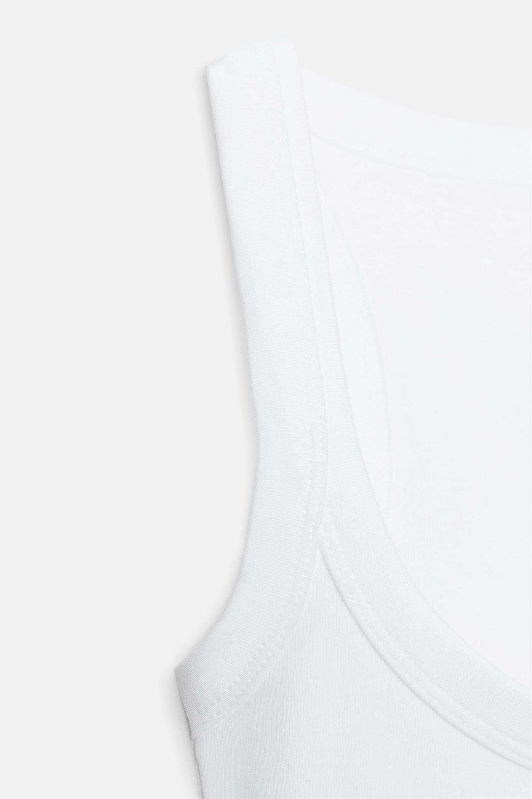 COTTON SLEEVELESS T-SHIRT | Zara US
