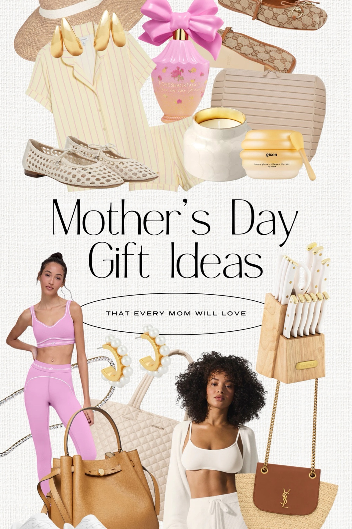 Mother’s Day gift ideas for mamas who love luxe pajamas, loungewear, athleisure, shoes, handbags and purses, jewelry and accessories and beauty and self-care products. 


#LTKmomlife #LTKMothersDay #LTKBeauty