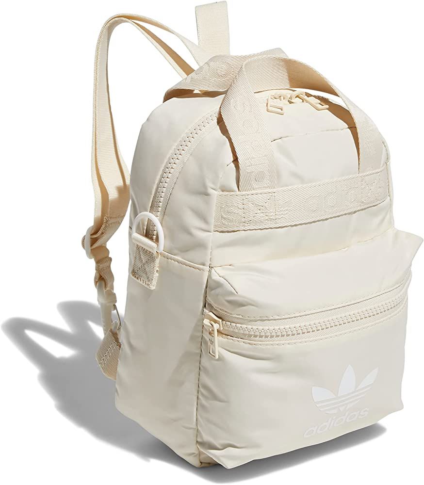 adidas Originals Micro Backpack Small Mini Travel Bag, Wonder White/White, One Size | Amazon (US)