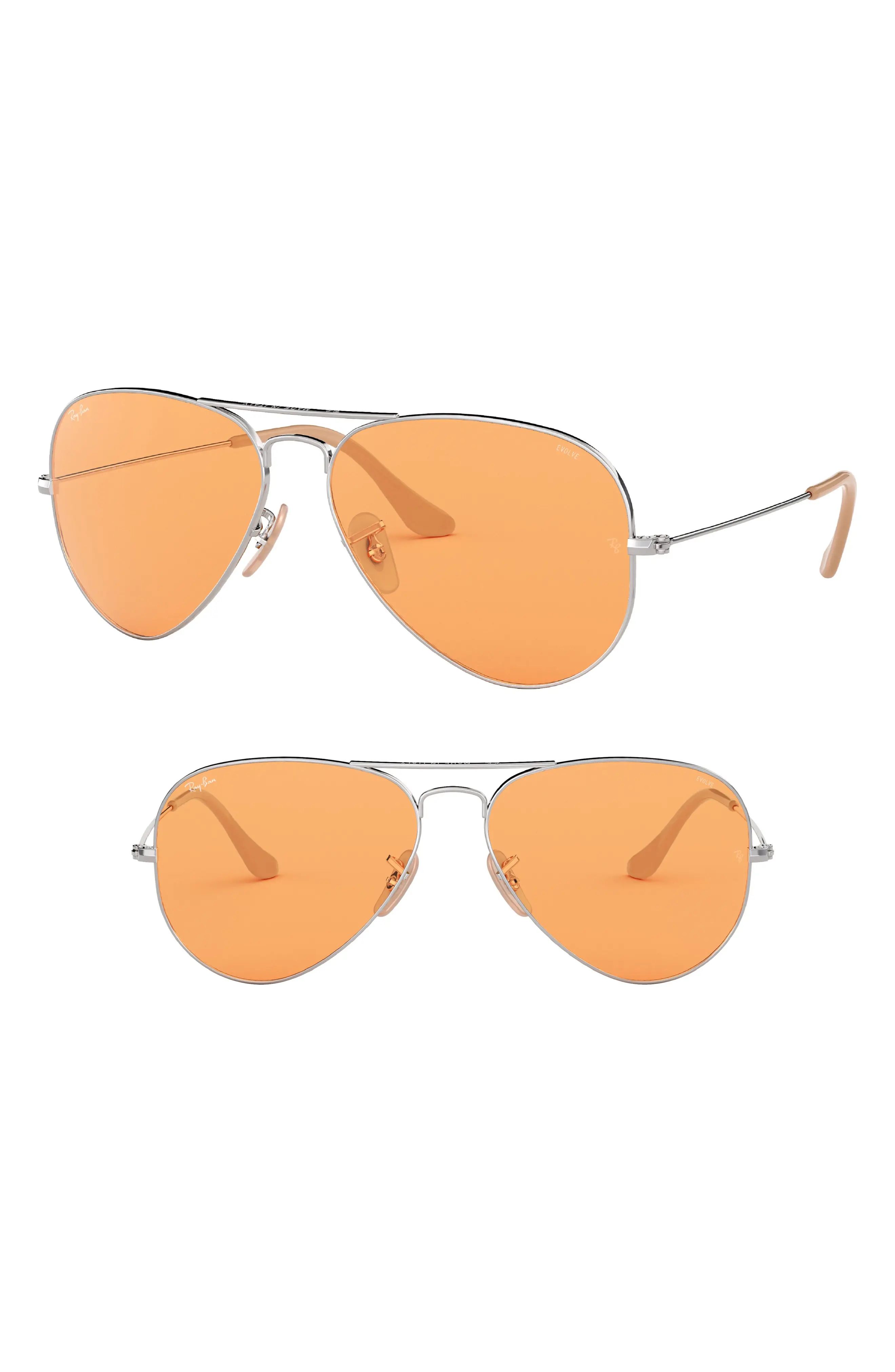 Ray-Ban Evolve 55mm Photochromic Aviator Sunglasses at Nordstrom Rack | Nordstrom Rack