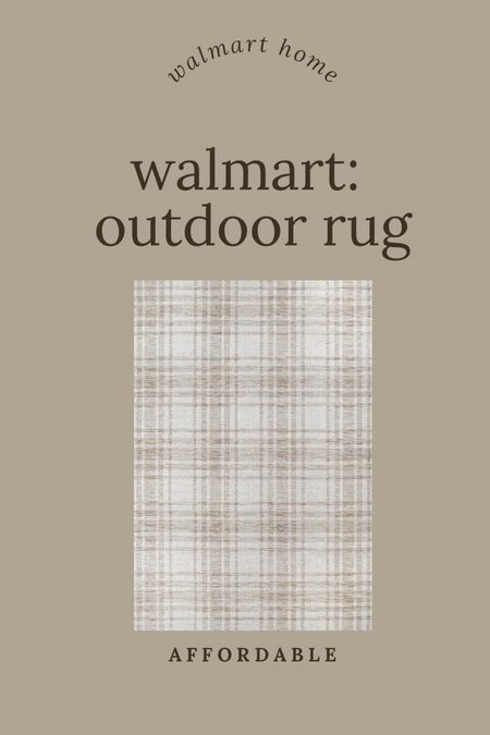 In love with this outdoor rug from Walmart, it’s also pretty affordable, plaid outdoor rug, indoor outdoor rug, patio must have, perfect on your porch or patio

#LTKHome #LTKSaleAlert #LTKStyleTip