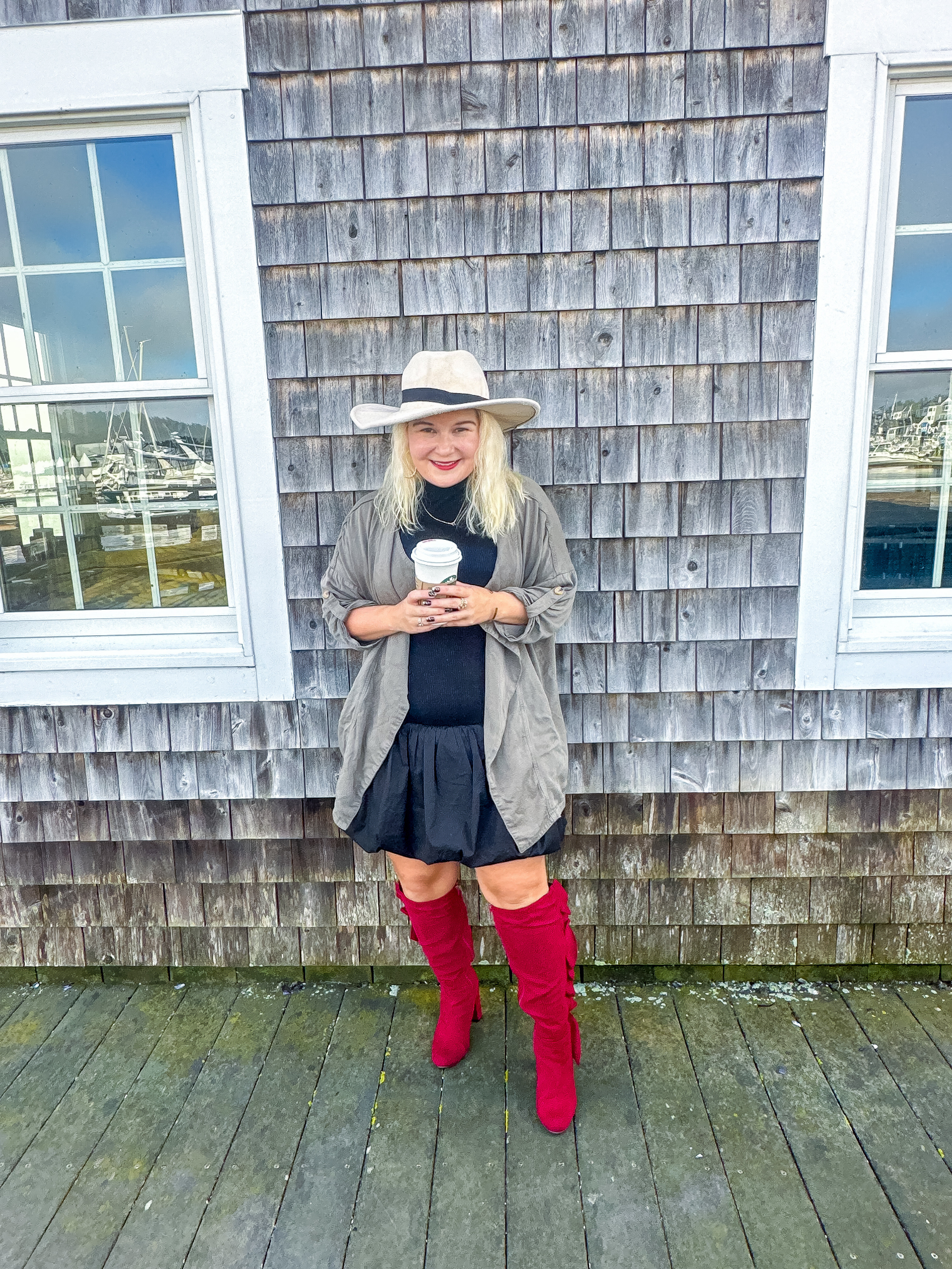 My Tuesday ootd. It is these red boots season and I am rocking them all holiday season! 

#LTKShoeCrush #LTKGiftGuide #LTKHoliday