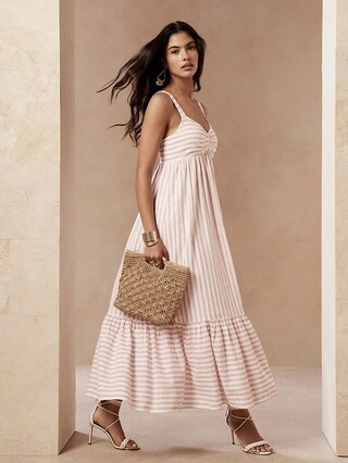 Linen-Blend Dress | Banana Republic Factory