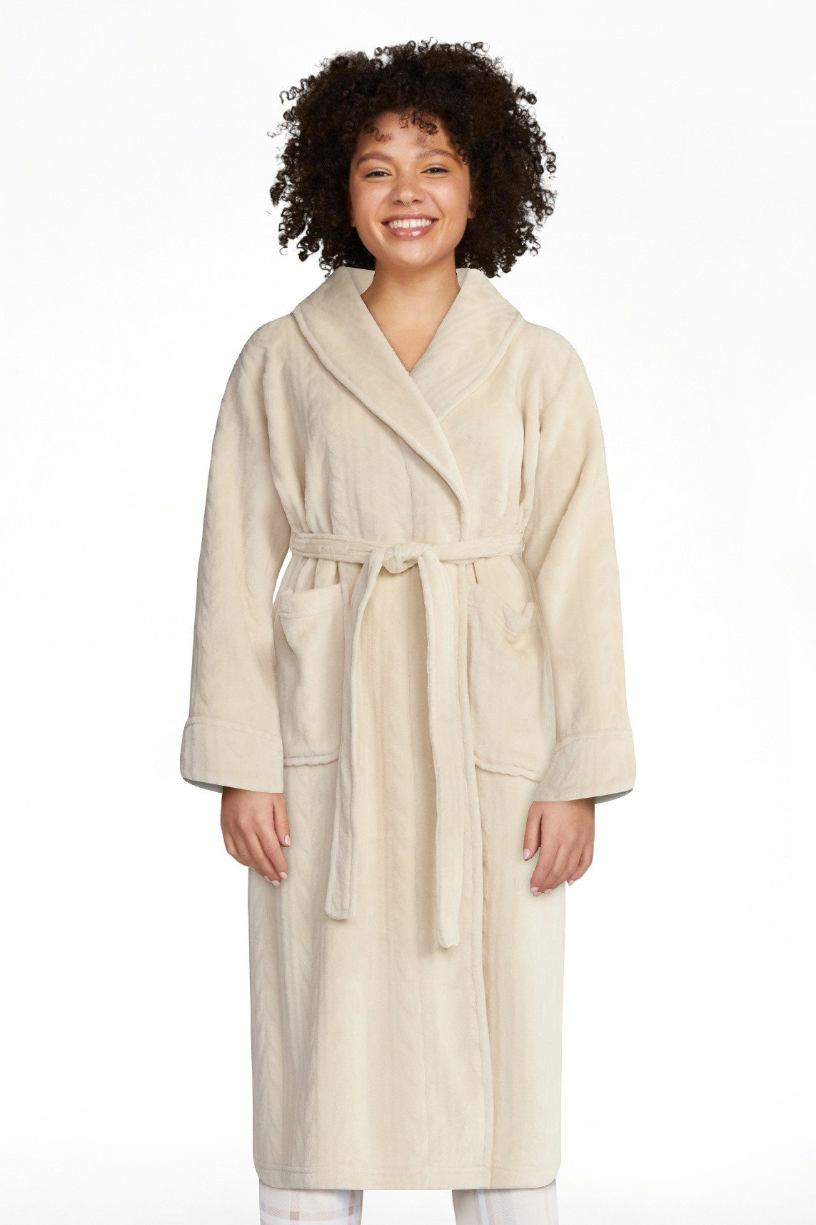 Joyspun Women's Plush Robe, Sizes S-3X | Walmart (US)