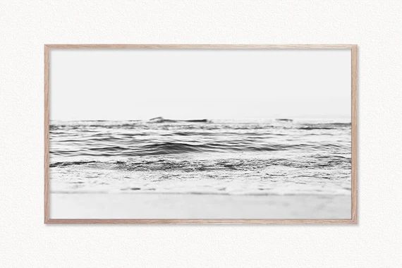 Samsung Frame TV Art Ocean Wall Art Minimalist Print Frame | Etsy | Etsy (US)