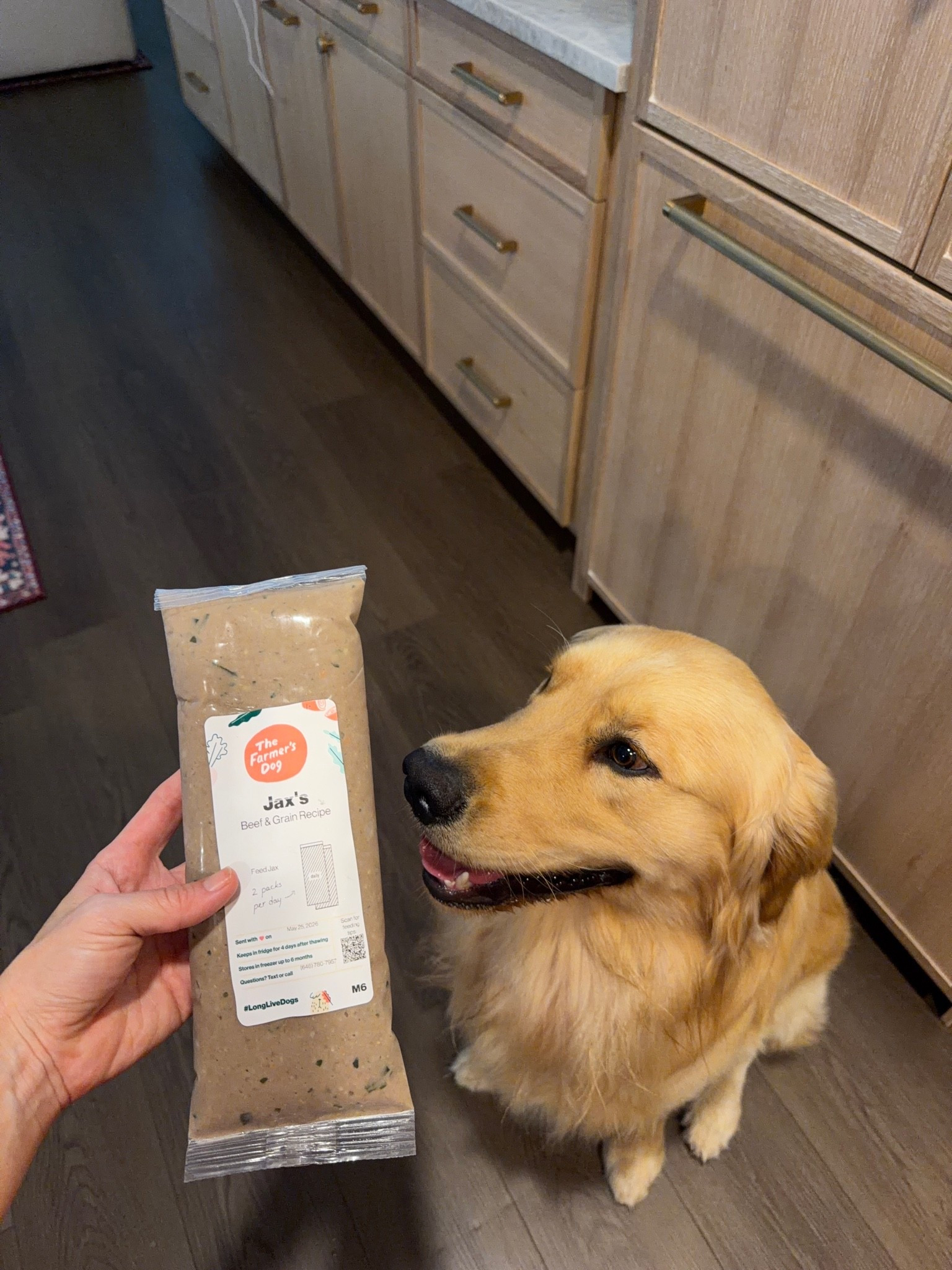 Use my link for 60% off your first box of real, fresh food from @thefarmersdog #tfdpartner #thefarmersdog