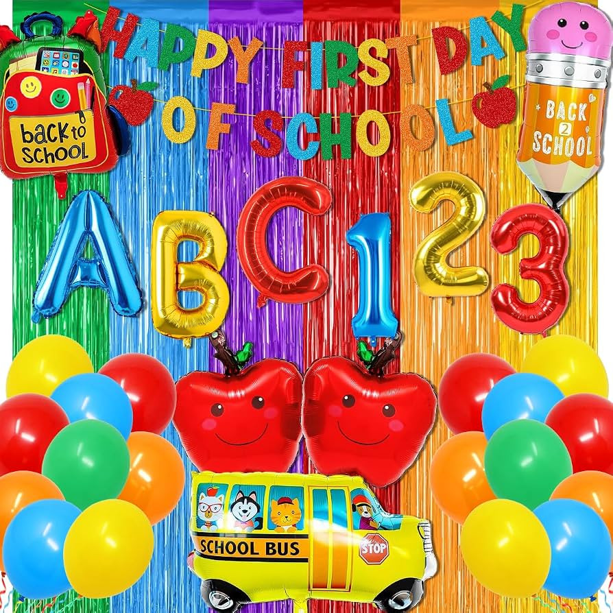 First Day of School Decorations 54PCS Back to School Balloons Decorations | Amazon (US)