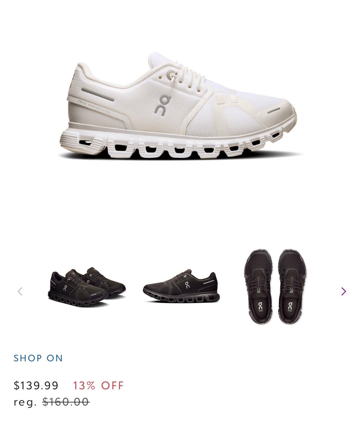 On clouds on sale! 
Just ordered 