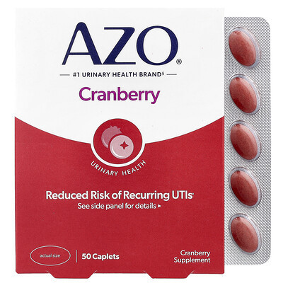 AZO, Cranberry Urinary Health, 50 Caplets | iHerb