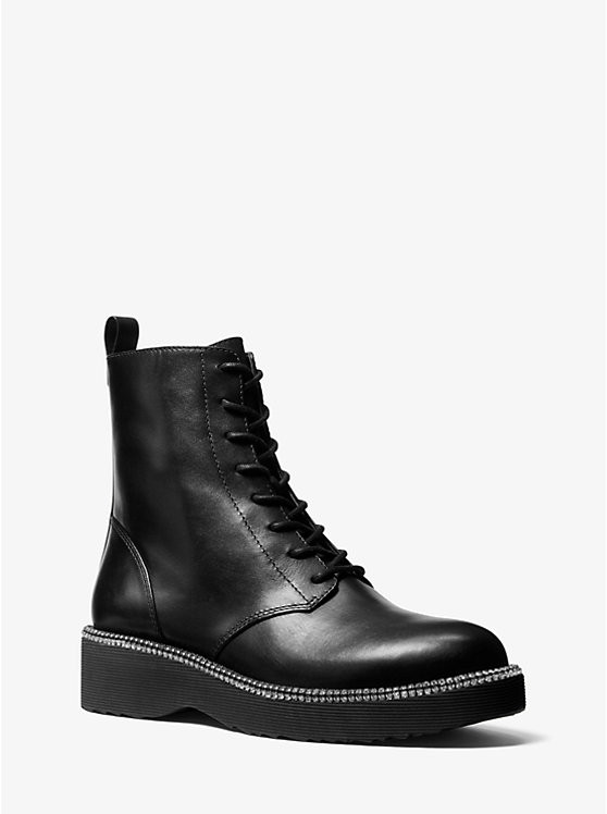 Tavie Leather Combat Boot | Michael Kors US