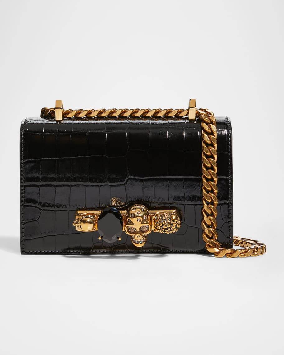 Alexander McQueen Mini Jeweled Satchel Bag | Neiman Marcus