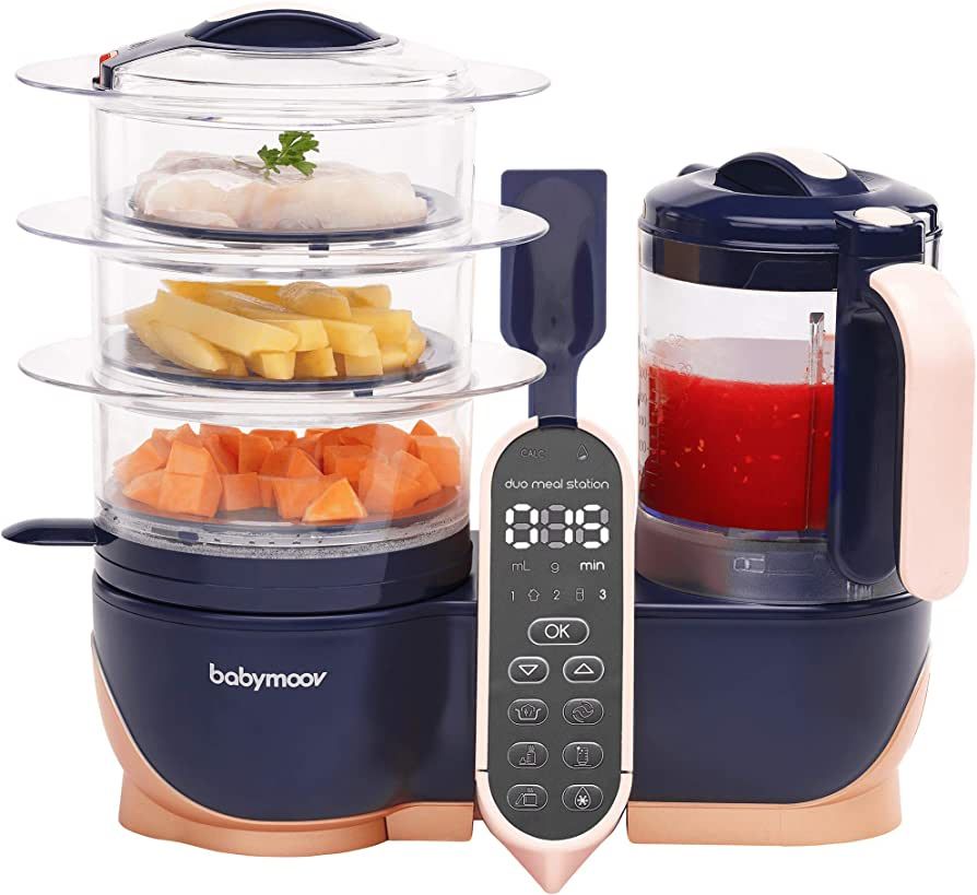 Babymoov Duo Meal Station XL | 6 in 1 Food Processor with Steamer, Multi-Speed Blender, Warmer, D... | Amazon (US)