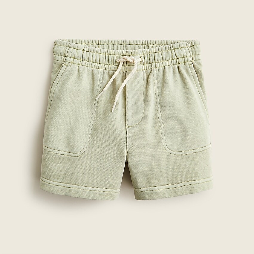 Boys' garment-dyed knit dock short | J. Crew US