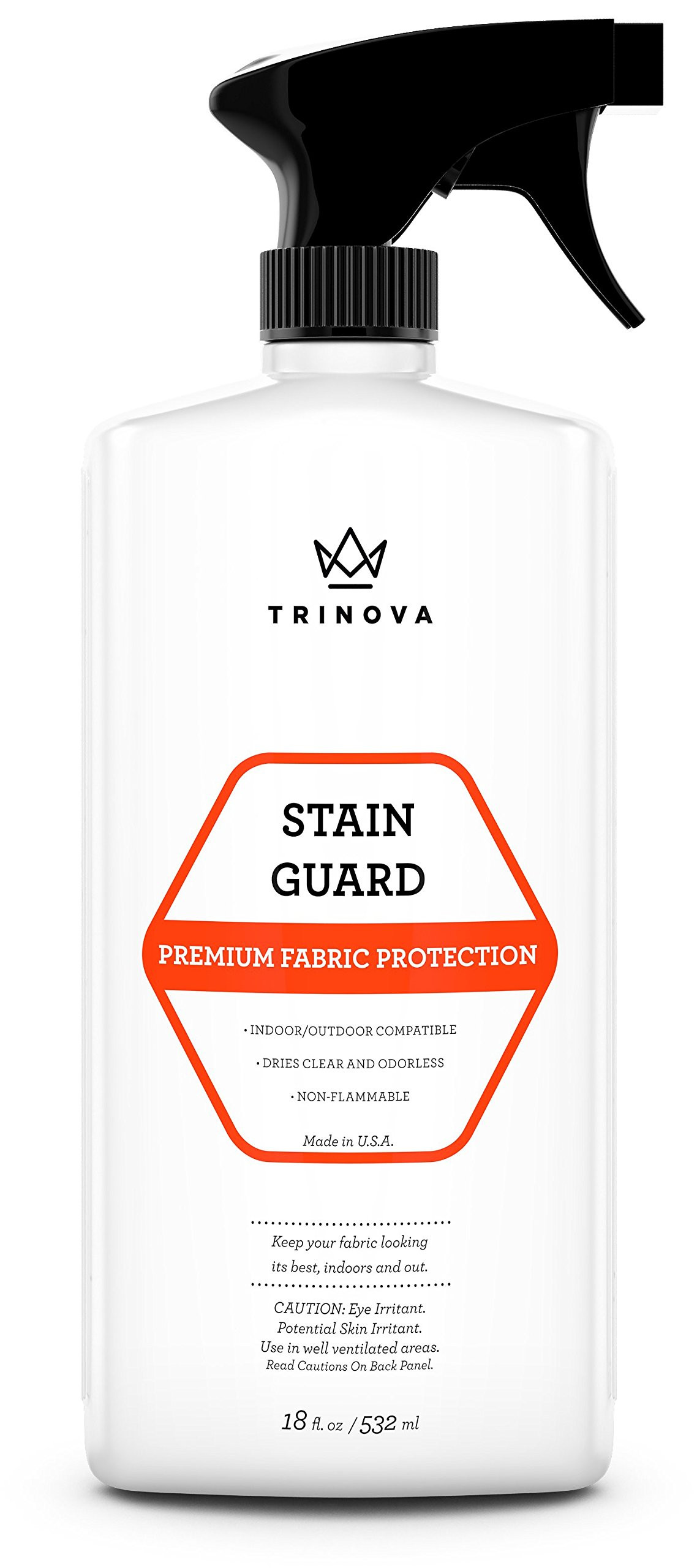 Amazon.com: TriNova Stain Guard \u2013 Non-Aerosol Fabric Protection Spray for Upholstery, Carpet, Rugs, and More \u2013 Protect from Liquid Stains, Spills & Accidents (18oz) : Everything Else | Amazon (US)