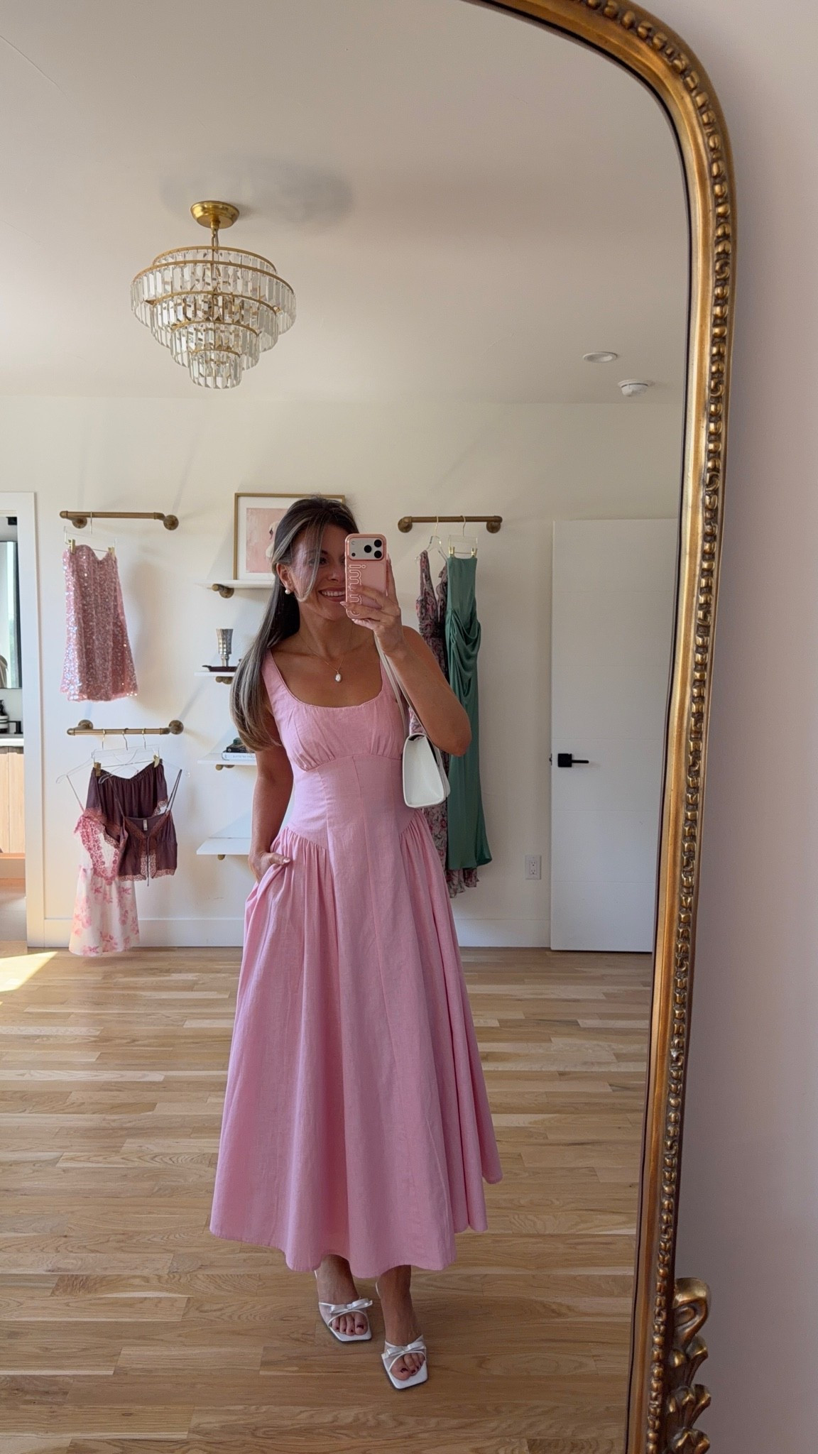 pink midi with a scoop neckline, fitted bodice, and full gathered skirt summer wedding guest dress for every girl 💍🌸

I’m 5’4” & wearing my usual smalls/2

summer wedding guest dresses, wedding guest dresses, cocktail dresses, semi-formal dresses, black tie wedding guest dresses, destination wedding guest dresses, garden party dresses, wedding guest outfit ideas, fall dresses, autumn dress

#LTKgrwm #LTKSeasonal #LTKWedding