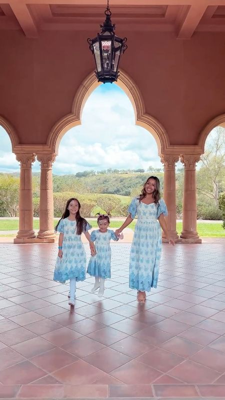 Love these blue and white mommy and me
matching dresses! I’m wearing size 00, Milan size 8, Meadow size 3T

#LTKfindsunder100 #LTKkids #LTKfamily