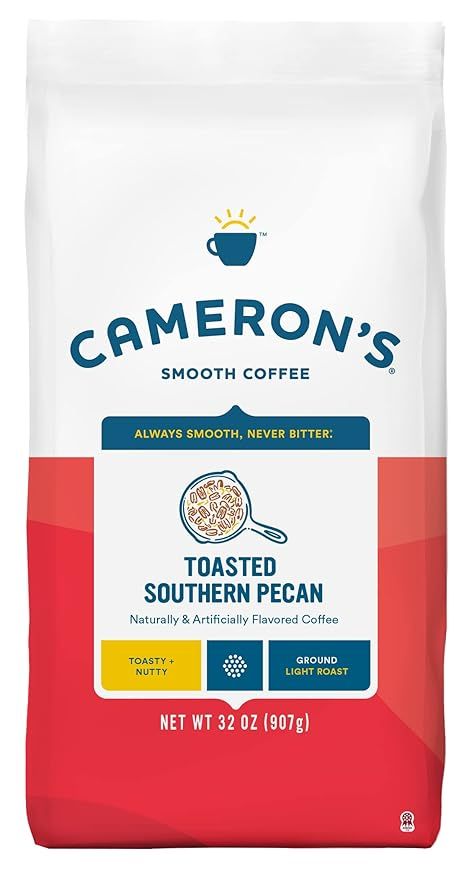 Cameron's Coffee Roasted Ground Coffee Bag, Flavored, Toasted Southern Pecan, 32 Ounce | Amazon (US)
