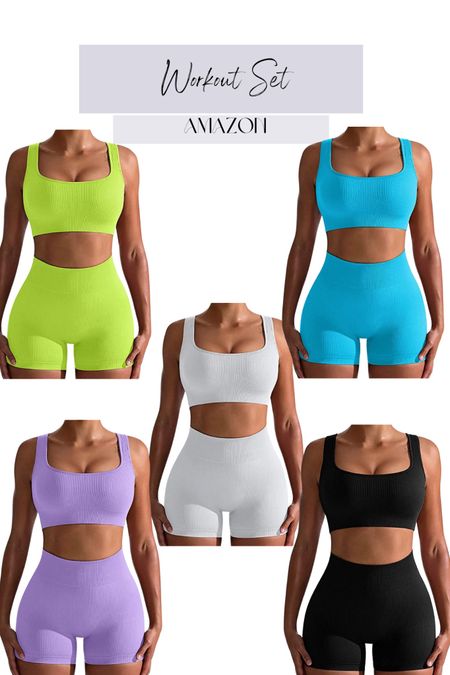 Best selling workout set, Amazon, two piece, biker, crop tank, ribbed set 

#LTKFitness #LTKSeasonal #LTKunder100