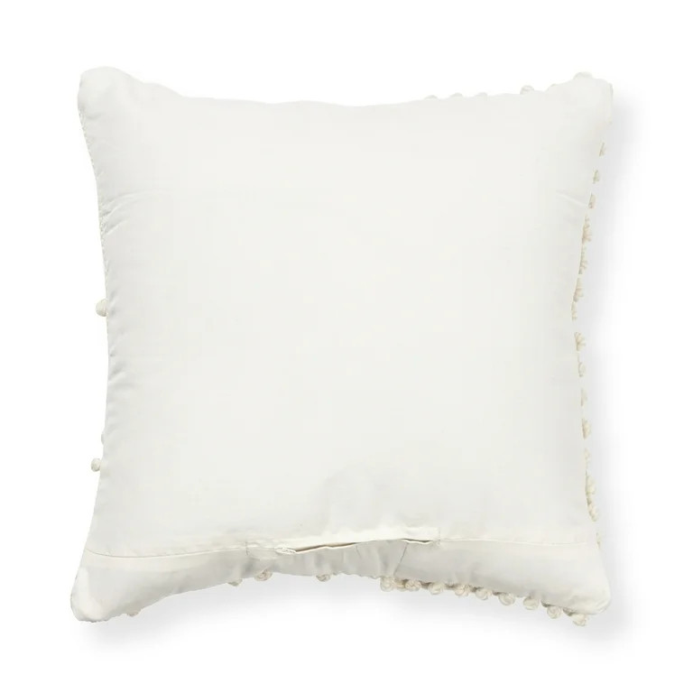 Better Homes & Gardens Knots Pillow, 21" x 21" inch Square, Off White | Walmart (US)