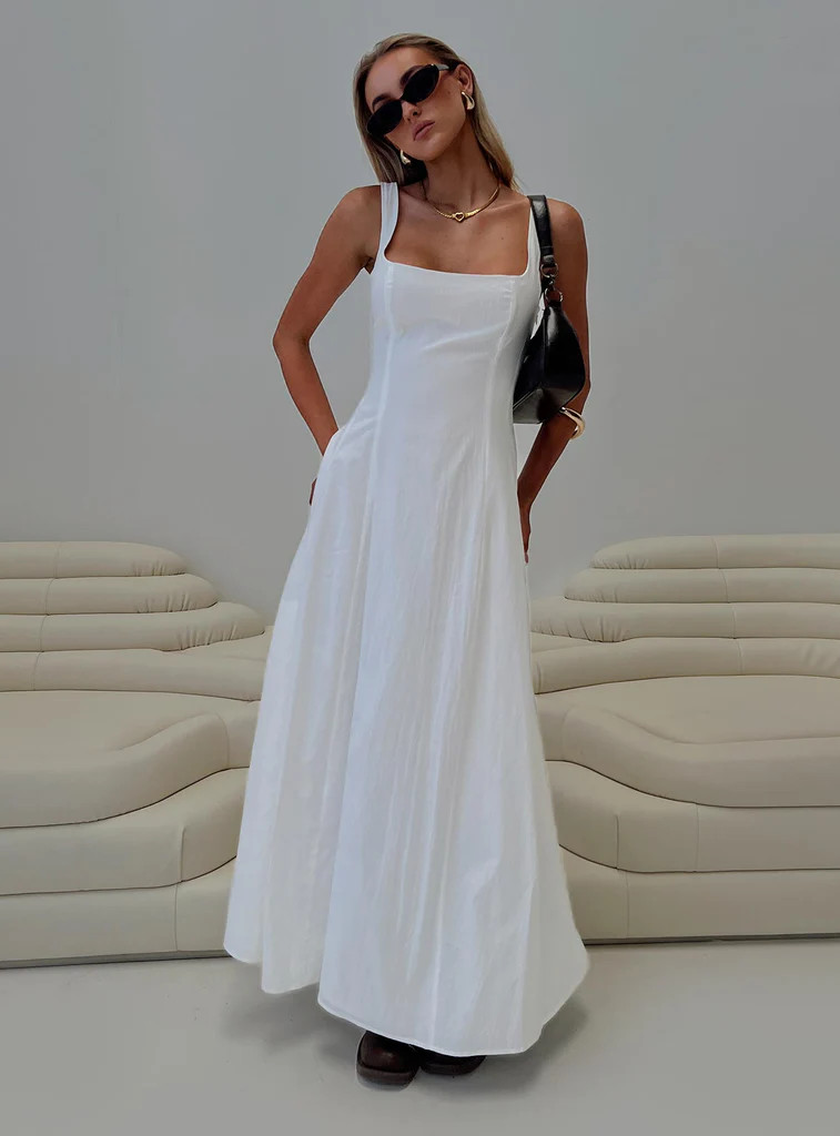 You Can Maxi Dress White | Princess Polly US