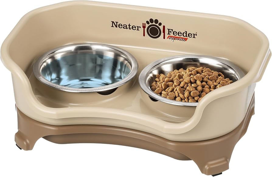 Neater Feeder - Express Model - Mess-Proof Dog Bowls (Small, Cappuccino) – Made in USA – Elev... | Amazon (US)
