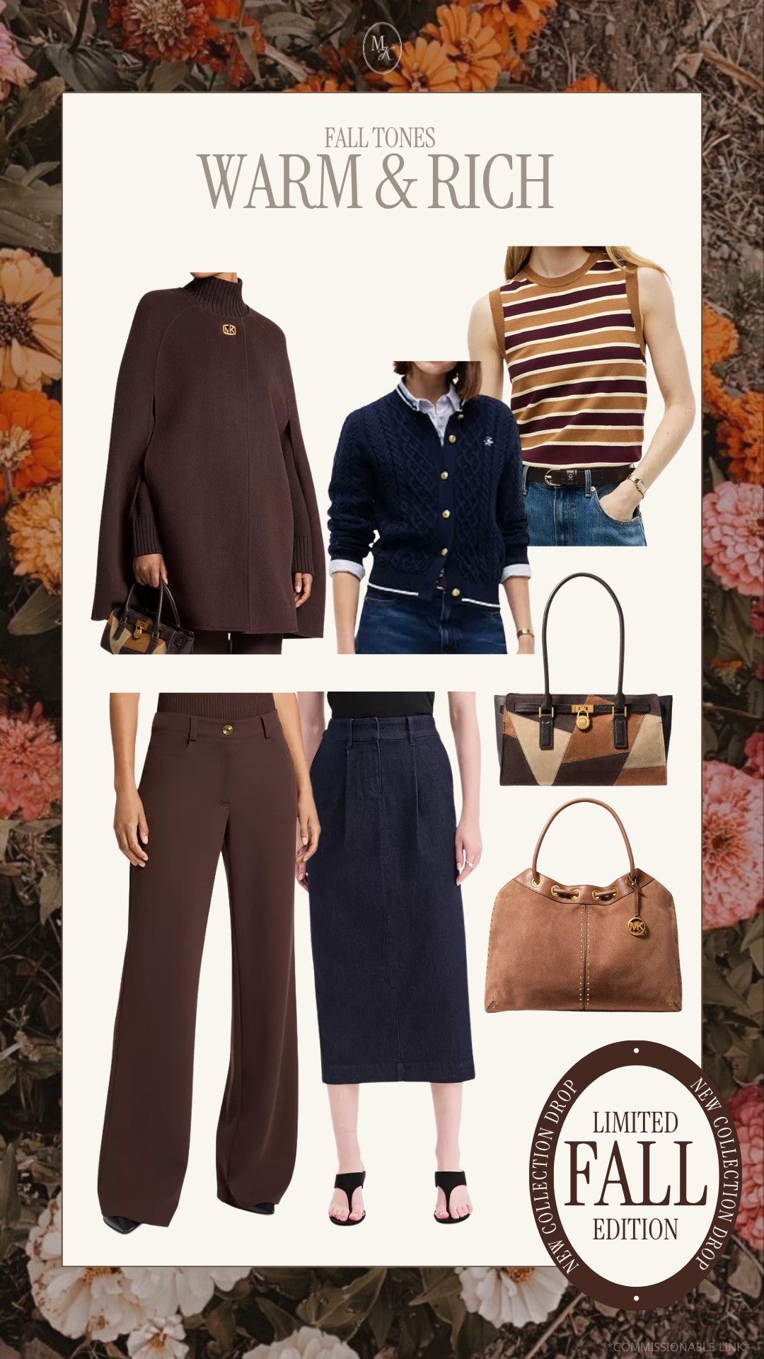 Trending fall midsize style! Fall colors, midsize style inspo, workwear, skirt, pants, brown, bags, cable knit sweater, ootd, elevated chic

#LTKOver40 #LTKMidsize #LTKootd