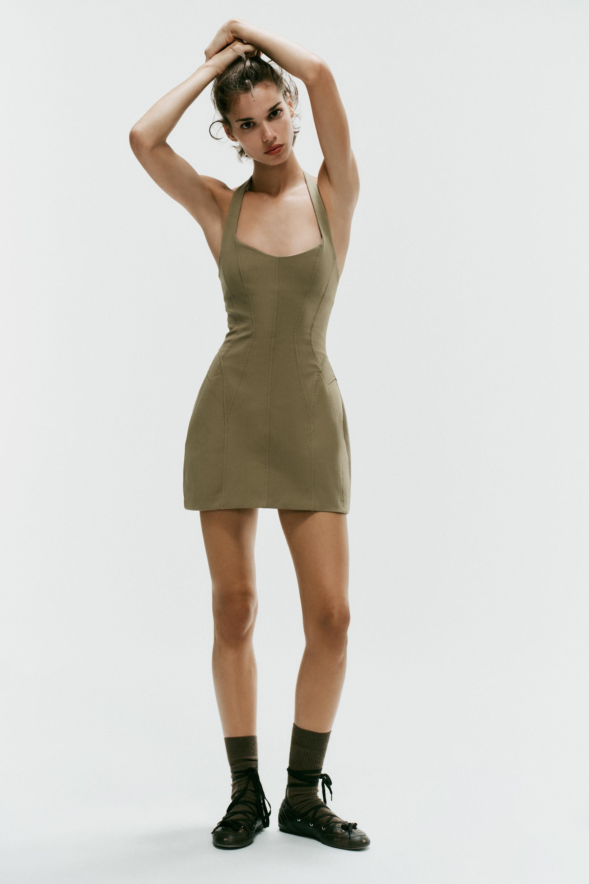 SHORT HALTER DRESS | Zara US