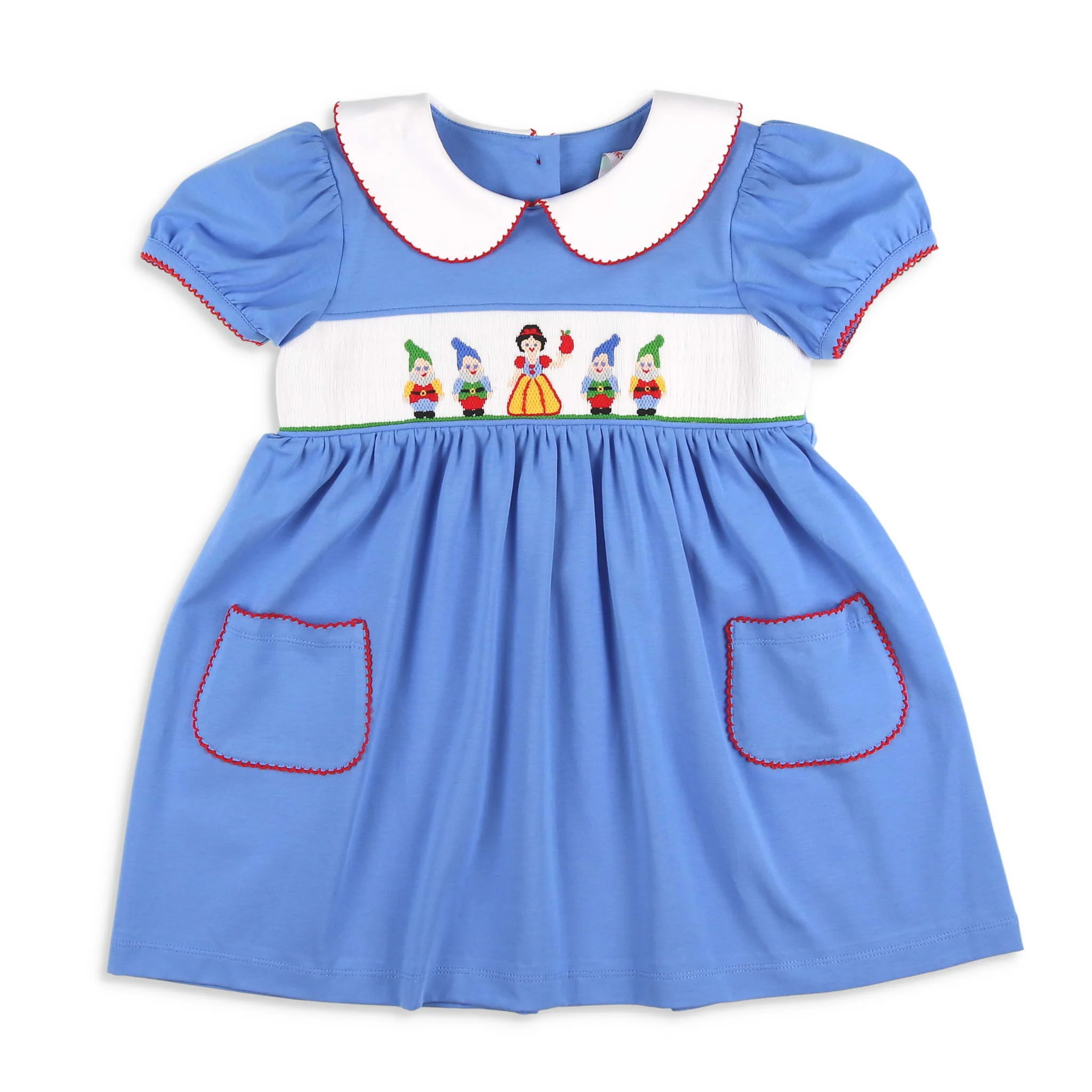 Girls Snow White Smocked Dress - Shrimp and Grits Kids - Shrimp and Grits Kids | Shrimp and Grits Kids