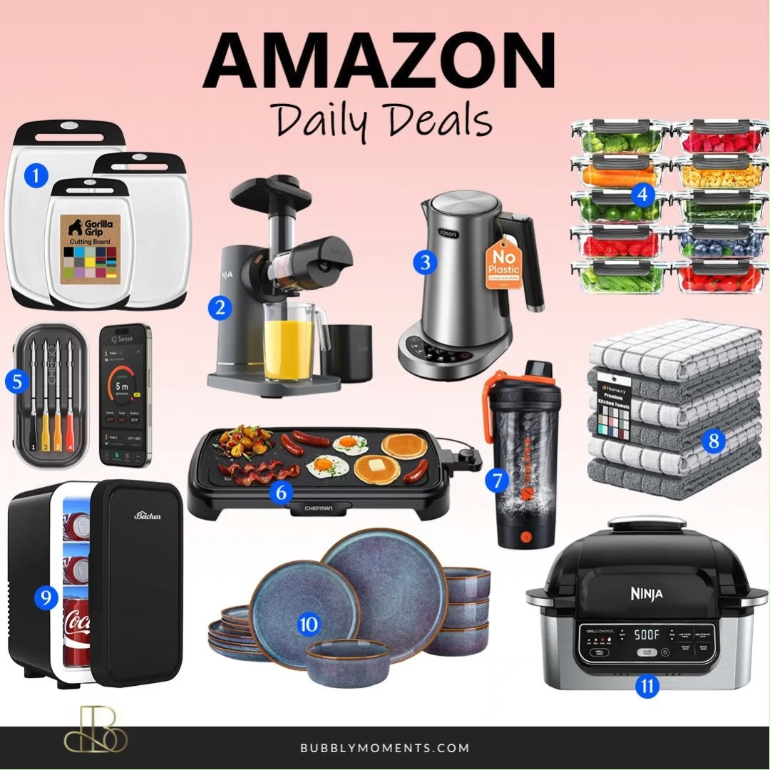 Amazon Daily Deals on Kitchen finds 🍳✨ Sharing some of my favorite kitchen essentials that can make cooking, cleaning, and everyday routines easier and more enjoyable. From useful gadgets to trendy kitchen must-haves, these Amazon finds are perfect for upgrading your kitchen space. I love discovering practical items that are both functional and stylish, so I’m saving all my favorite kitchen picks here for easy browsing. Tap the links to check out today’s Amazon kitchen deals and find your next favorite kitchen essential 🤍
#LTKHome #LTKFinds #AmazonFinds #AmazonKitchen #KitchenFinds #KitchenEssentials #AmazonDeals #DailyDeals #KitchenDecor #HomeEssentials #CookingEssentials #KitchenInspo #HomeInspo #AmazonFavorites #OrganizationIdeas #CozyHome #KitchenGoals #AmazonDailyDeals #ViralAmazonFinds 

 