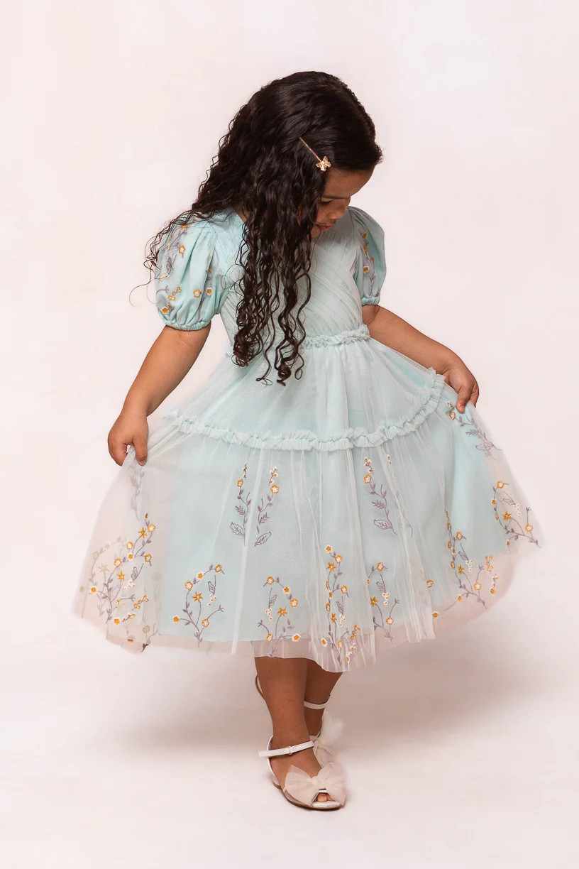 Mini Annalette Dress in Blue | Ivy City Co