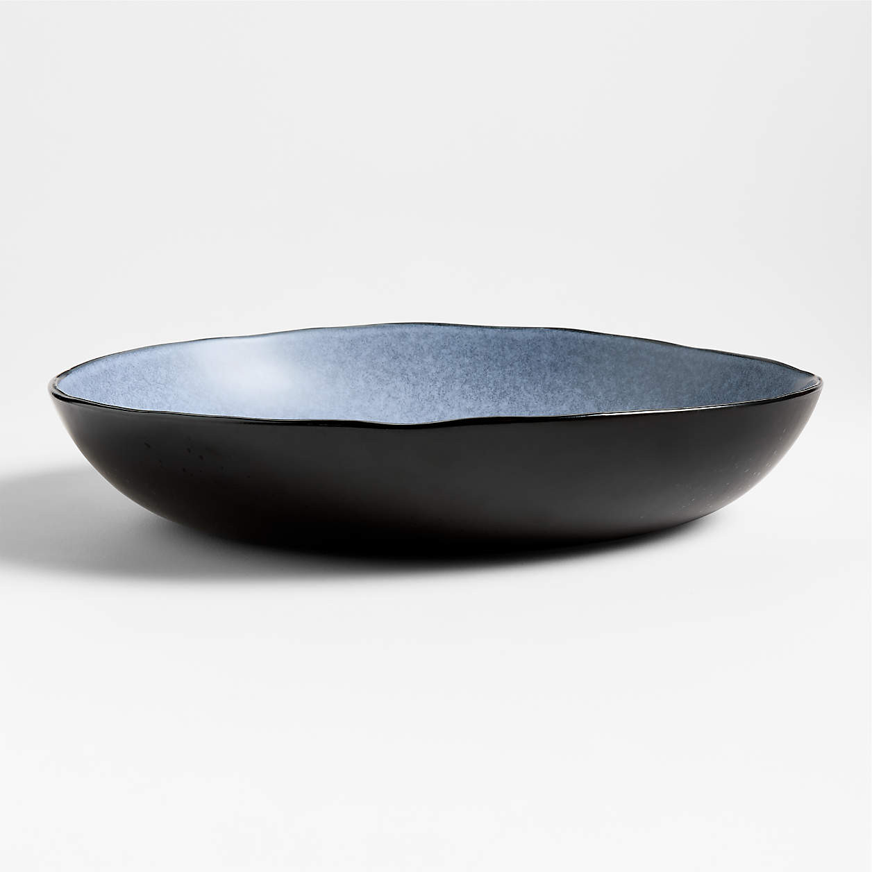 Mercer Arctic Blue Recycled Stoneware Serving Bowl + Reviews | Crate & Barrel | Crate & Barrel