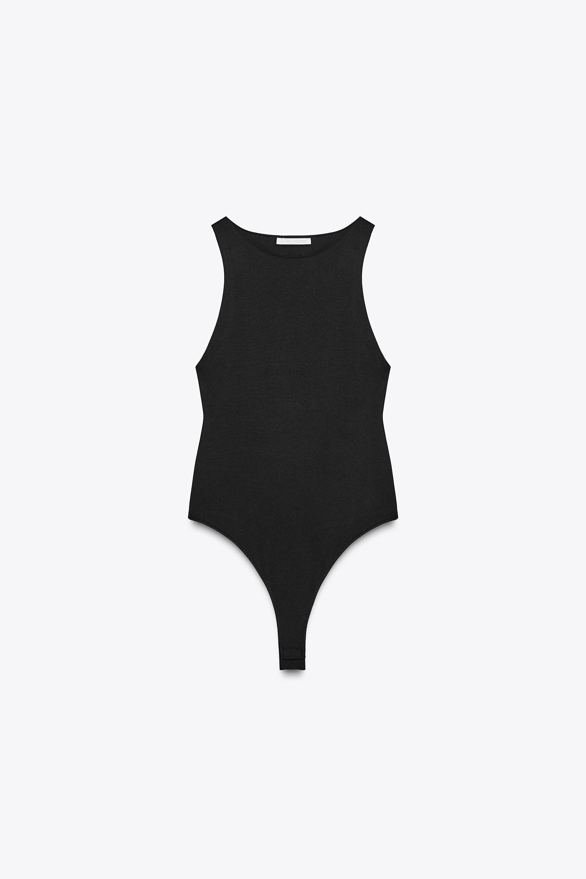 POLYAMIDE HALTER BODYSUIT | Zara UK