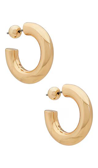 Small Delia Earrings in Gold | Revolve Clothing (Global)