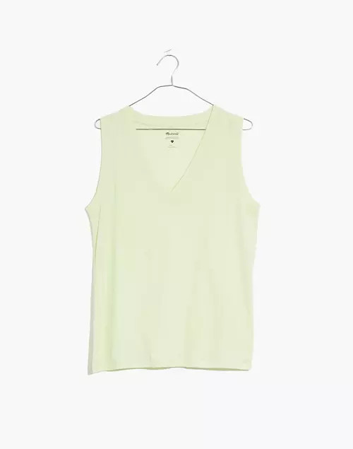 Whisper Cotton V-Neck Tank | Madewell