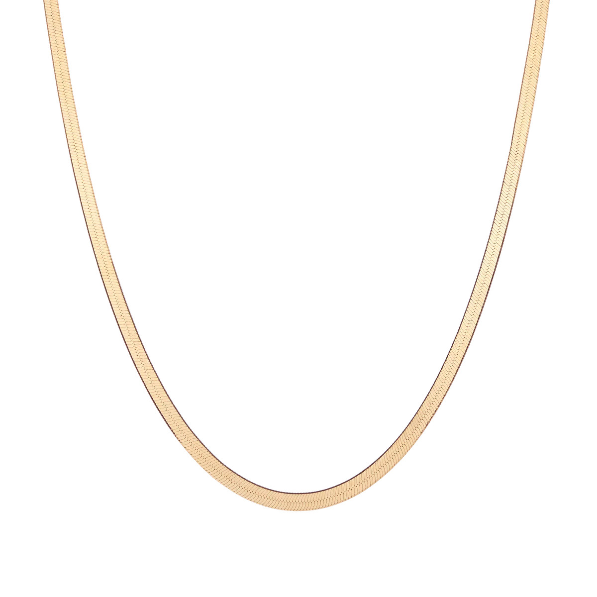 Gold Herringbone Chain Necklace | AUrate New York