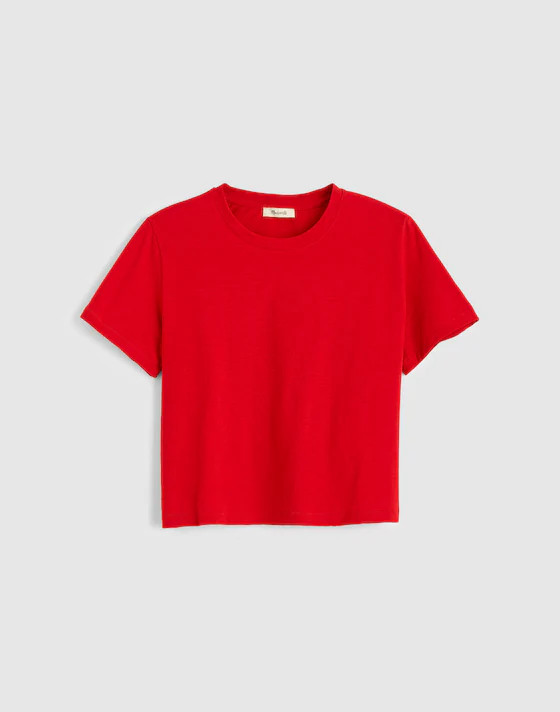 The Easy Crop Crewneck Tee in Soft Slub | Madewell