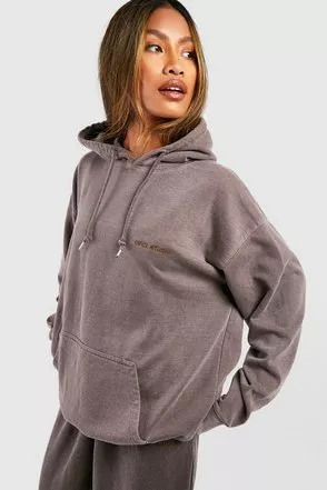 Boohoo OFCL Studio Washed Hooded Sweatshirt