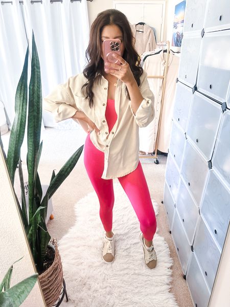 Optd. Pink jumpsuit size S. Corduroy button-down size S. Bracelets 10% off code SPRING

Ootd. Casual outfit. Jumpsuit. Barbie. Pink. Mother’s day. Gift guide. Spring outfit. 

#LTKover40 #LTKGiftGuide #LTKstyletip