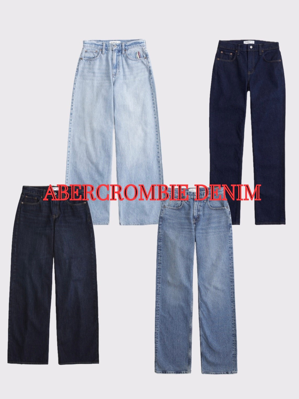 shop all my fav denim from Abercrombie all in one place!! #abercrombiepartner @abercrombie 25-40% off all jeans!! #ad 