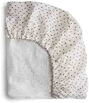 mushie Extra Soft Muslin Fitted Crib Sheet | 28"x 52" (Bloom) | Amazon (US)
