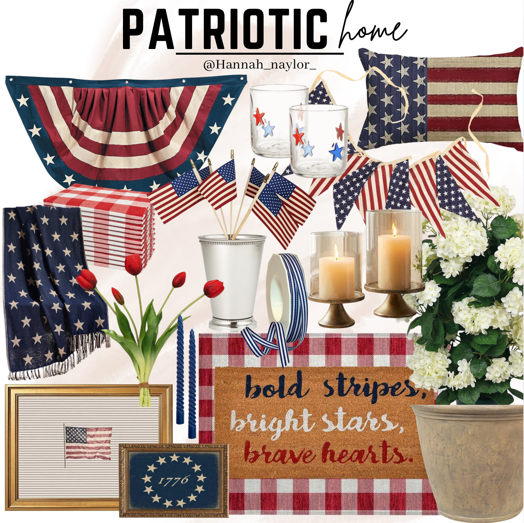 With the 4th of July right around the corner - here are some fun and classy ways to incorporate some patriotic decor into your home! #4thofjuly #amazon #founditonamazon #patriotichome #homedecor  

 #LTKSeasonal #LTKU #LTKHome