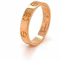 22353 - Cartier Mini Love 18K Rose Gold 3.6mm Band Ring W/Paper Size 5.5 | Etsy (US)