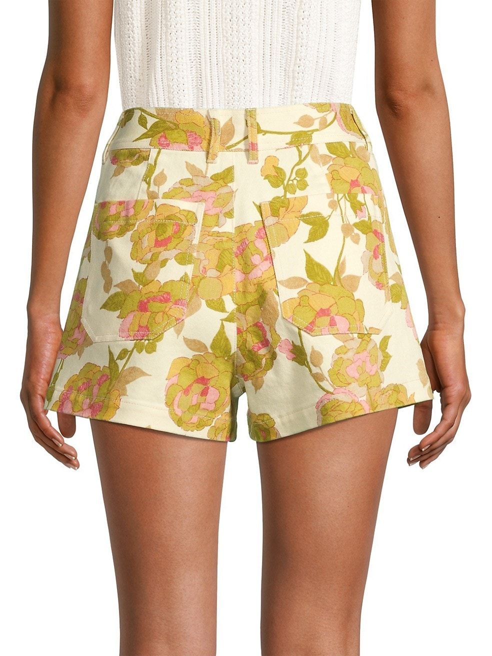 Floral High-Waisted Shorts | Saks Fifth Avenue