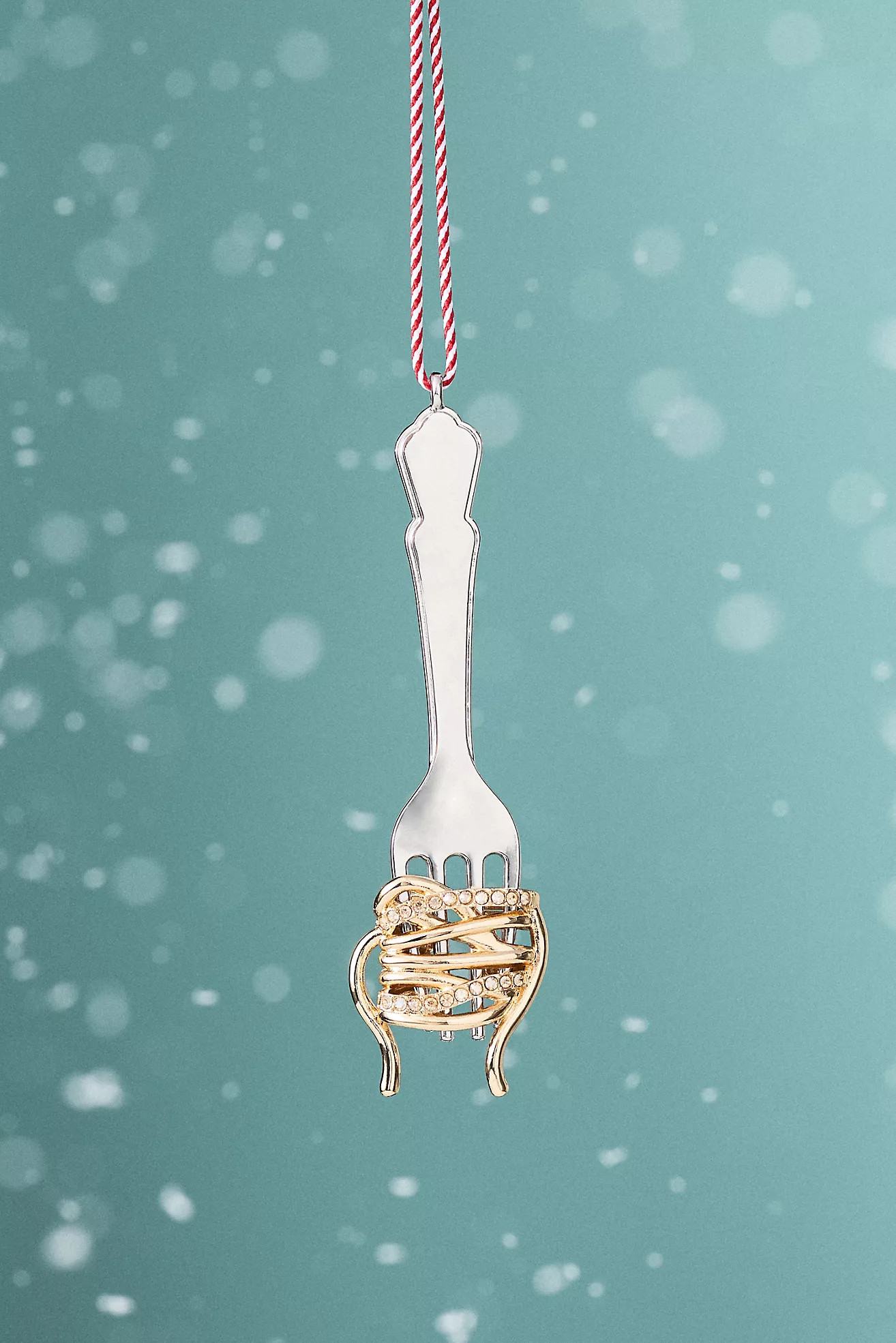 BaubleBar x Anthropologie Jeweled Pasta Ornament | Anthropologie (US)
