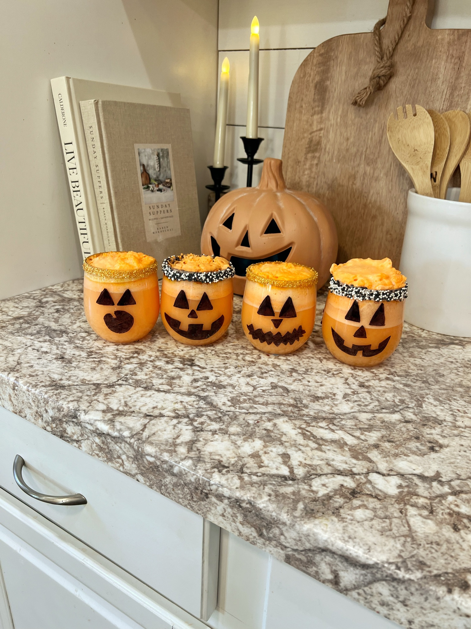 DIY Jack o lantern cups! Supplies linked below 