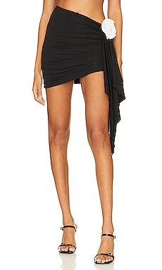 Lovers and Friends Cordelia Mini Skirt in Black & White from Revolve.com | Revolve Clothing (Global)